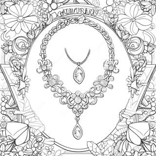 Tiffany Jewelry Coloring Page 49123-39211