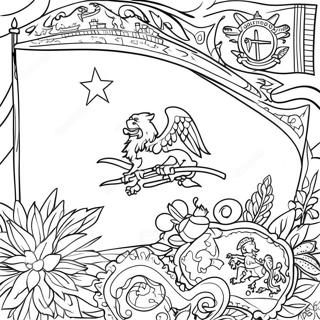 Haiti Flag Coloring Page 49133-39220