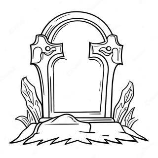 Tombstone Coloring Pages