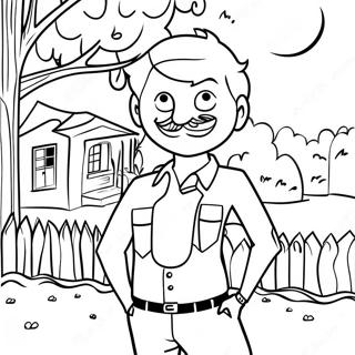 Hello Neighbor 2 Coloring Page 49173-39249