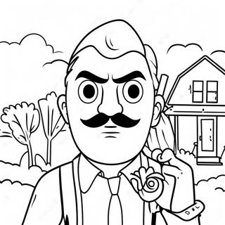 Hello Neighbor 2 Coloring Page 49173-39250