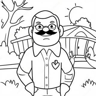 Hello Neighbor 2 Coloring Page 49173-39251