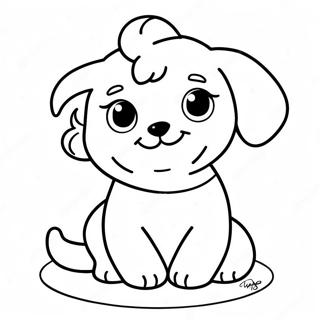 Cute Maltese Puppy Coloring Page 49224-39294