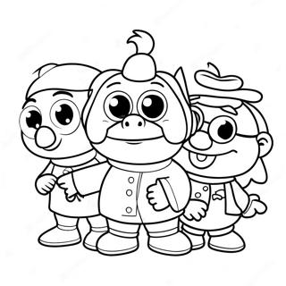 Adventurous Muppet Babies Coloring Page 4927-4050