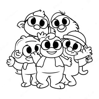 Adventurous Muppet Babies Coloring Page 4927-4051