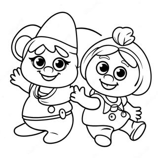 Adventurous Muppet Babies Coloring Page 4927-4052