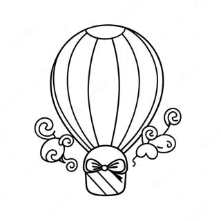 Happy Birthday Balloon Coloring Page 492-389