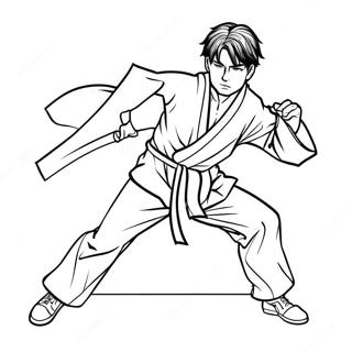 Yuji Itadori In Action Coloring Page 49304-39354