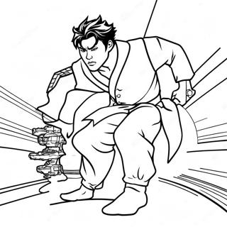 Yuji Itadori In Action Coloring Page 49304-39355