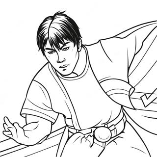 Yuji Itadori In Action Coloring Page 49304-39356