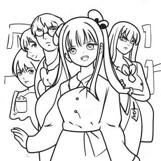 Kakegurui Characters Coloring Page 49314-39376