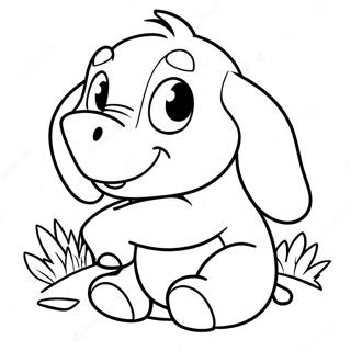 Baby Eeyore Cute Coloring Page 49323-39365