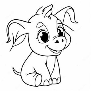 Baby Eeyore Cute Coloring Page 49323-39367