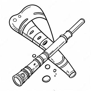 Flute Coloring Pages