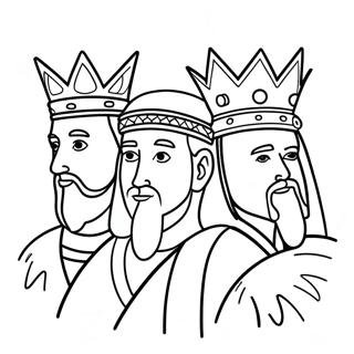 Three Kings Coloring Pages