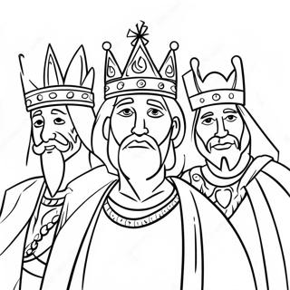 Three Kings Coloring Page 49353-39394