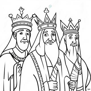 Three Kings Coloring Page 49353-39396