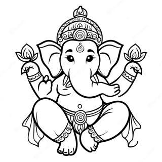 Ganesha Coloring Pages