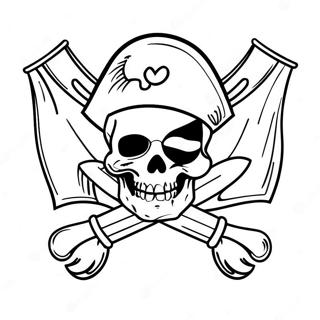 Pirate Flags Coloring Pages