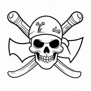 Colorful Pirate Flag Designs Coloring Page 49404-39437