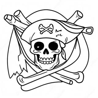 Colorful Pirate Flag Designs Coloring Page 49404-39438