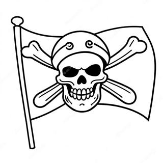 Colorful Pirate Flag Designs Coloring Page 49404-39440