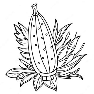 Colorful Lulav And Etrog Coloring Page 49444-39473