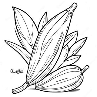 Colorful Lulav And Etrog Coloring Page 49444-39474