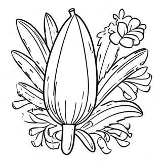 Colorful Lulav And Etrog Coloring Page 49444-39475