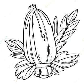 Colorful Lulav And Etrog Coloring Page 49444-39476