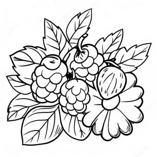 Raspberry Coloring Page 49463-39484