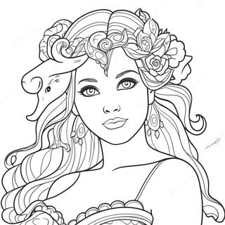 Sensual Fantasy Coloring Page 49474-39505