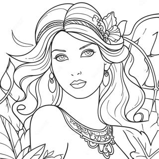 Sensual Fantasy Coloring Page 49474-39507