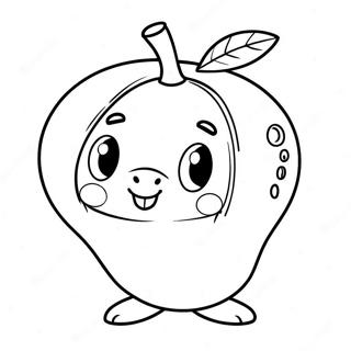 Cute Mango Character Coloring Page 49514-39525