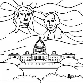 Washington State Famous Landmarks Coloring Page 49534-39539