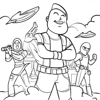 Epic Fortnite Battle Royale Coloring Page 49544-39561