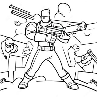 Epic Fortnite Battle Royale Coloring Page 49544-39562