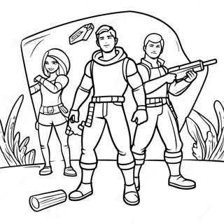 Epic Fortnite Battle Royale Coloring Page 49544-39563