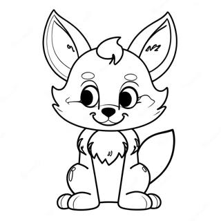 Funtime Foxy Coloring Page 49563-39560