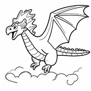 Majestic Rodan Flying Coloring Page 49584-39583