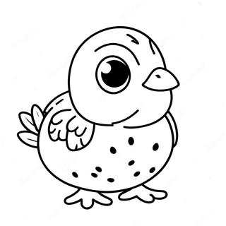 Cute Baby Quail Coloring Page 49614-39601