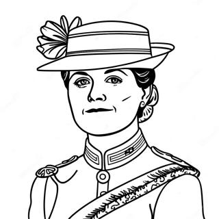 Juliette Gordon Low Portrait Coloring Page 49623-39629