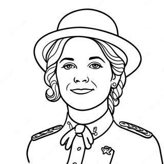 Juliette Gordon Low Portrait Coloring Page 49623-39632