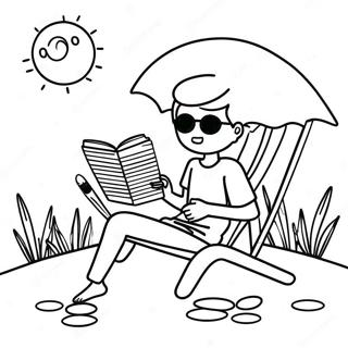 Summer Reading Coloring Page 49653-39634