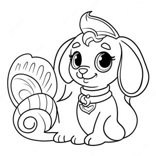 Adventurous Palace Pets Coloring Page 4967-4081