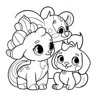 Adventurous Palace Pets Coloring Page 4967-4082