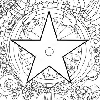 Shining Star Coloring Page 49684-39660