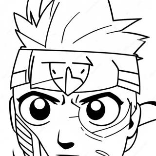 Sharingan Kakashi Coloring Page 49693-39668