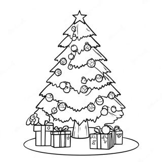 Minecraft Christmas Tree Coloring Page 49703-39679