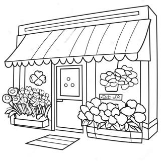 Flower Shop Coloring Pages